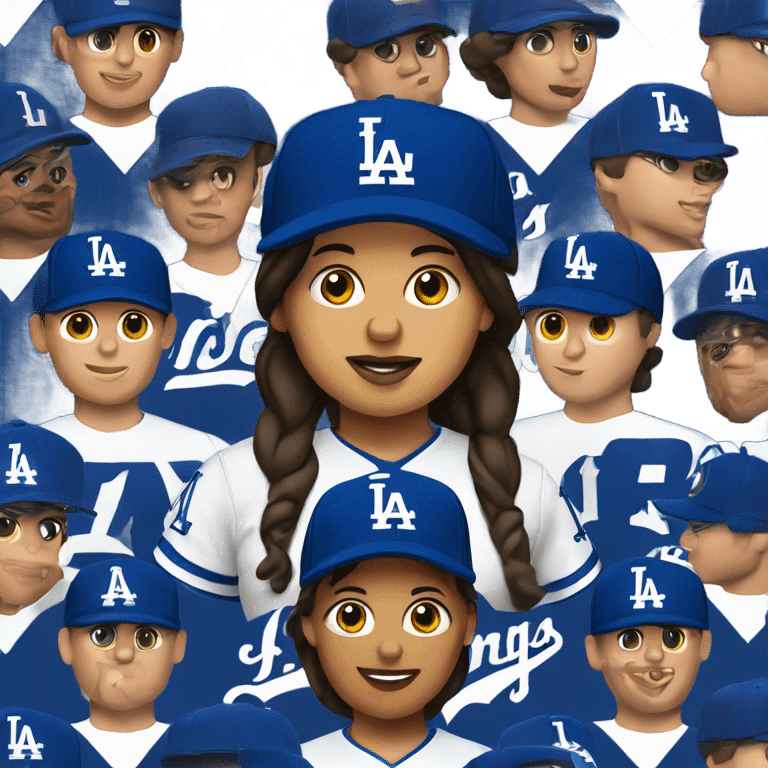 Miranda Melendrez with dodgers hat emoji