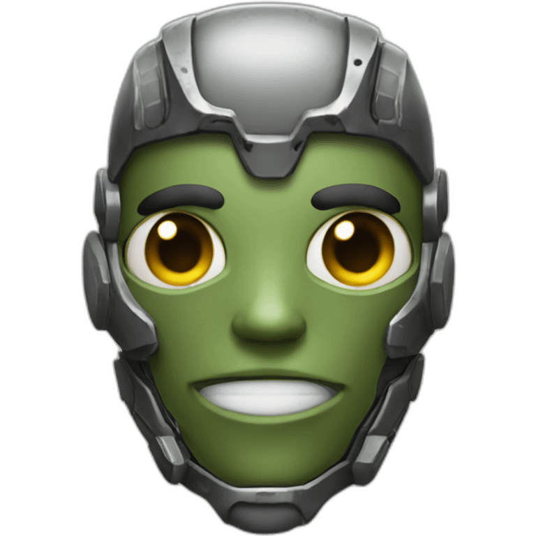 Heartless cyborg soldier emoji