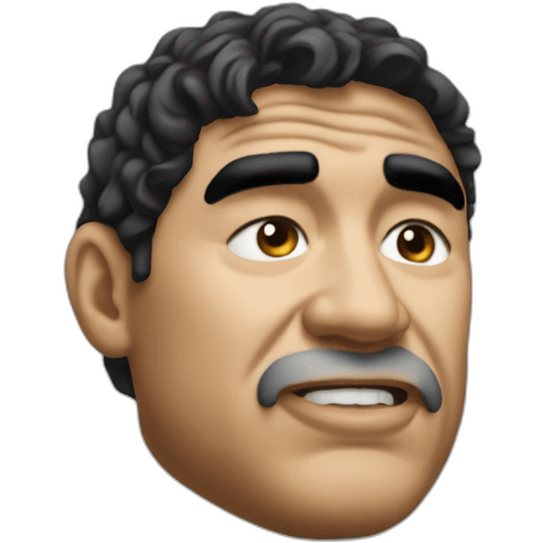 maradona face emoji