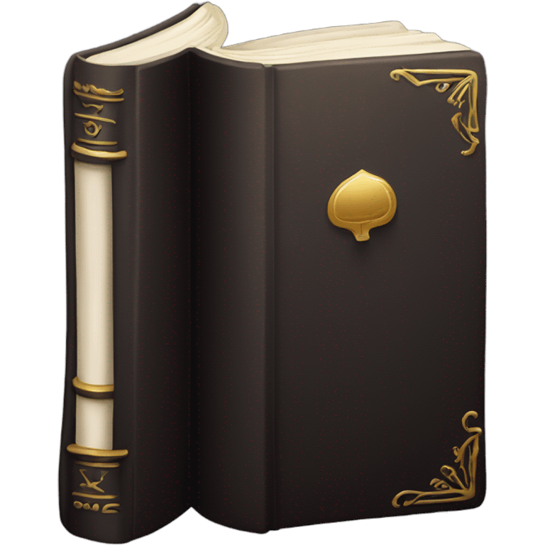 luxury dark book emoji