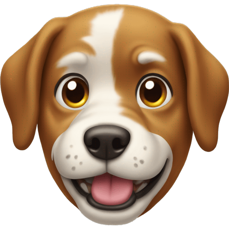 The funny dog head emoji