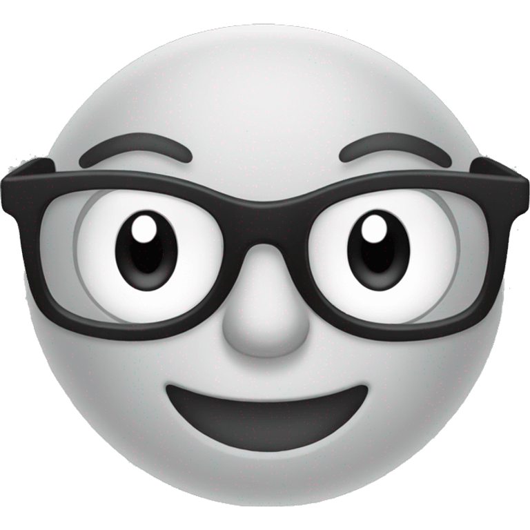 smiley face pulling glasses slightly down on their face  emoji