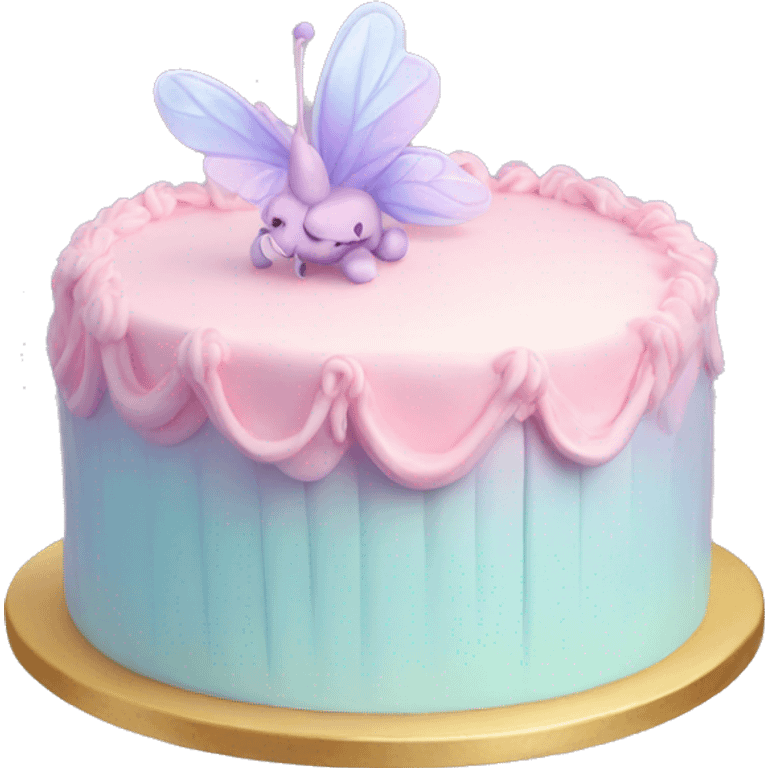 Fairy pastel cake emoji