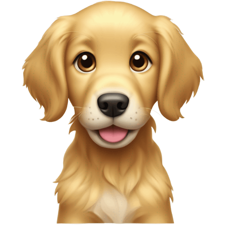 Golden retriever puppy emoji