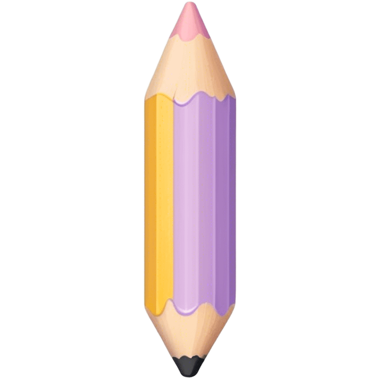 pastel melted pencil emoji