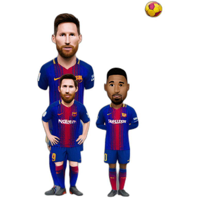 Messi sous Ronaldo emoji