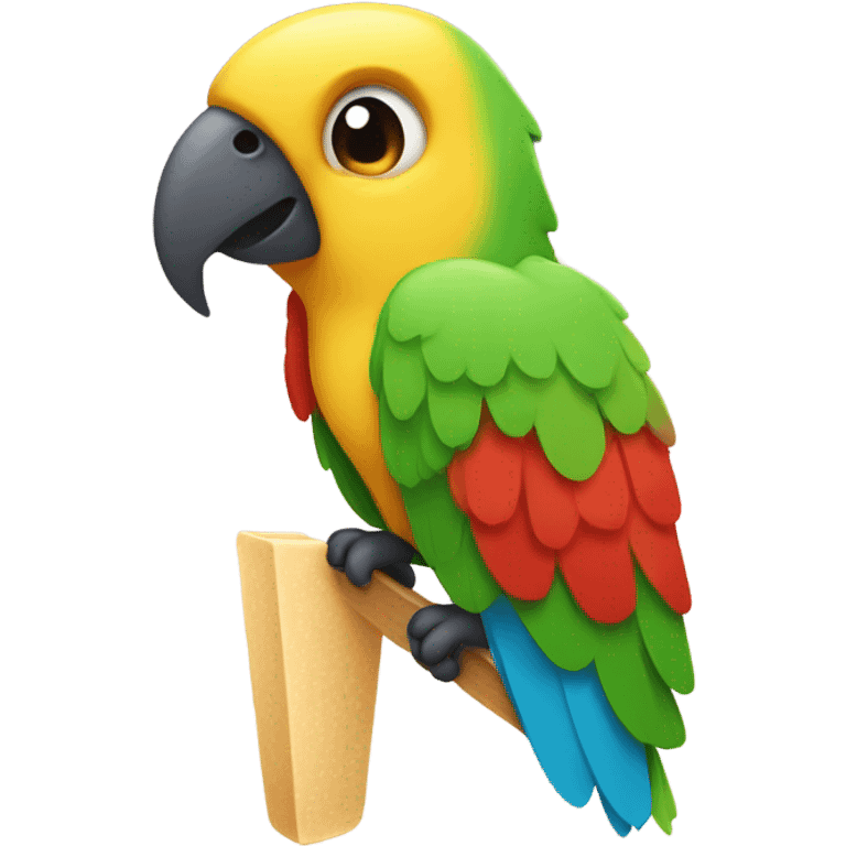 A parrot popsicle emoji