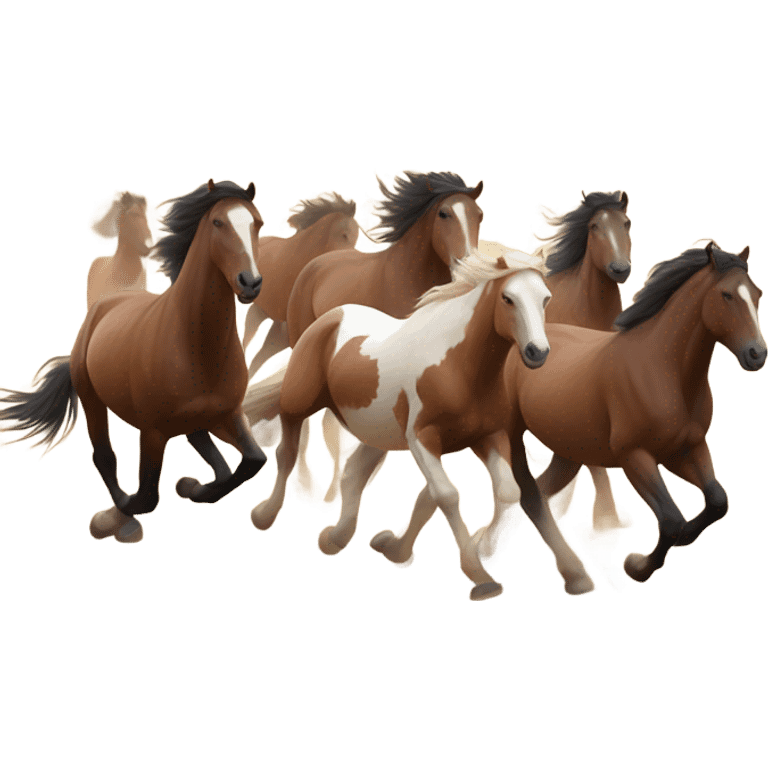 Wild horses emoji