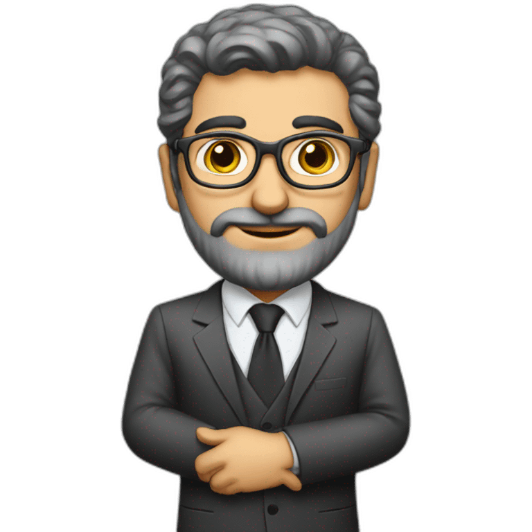 Mid age Iranian lawyer emoji