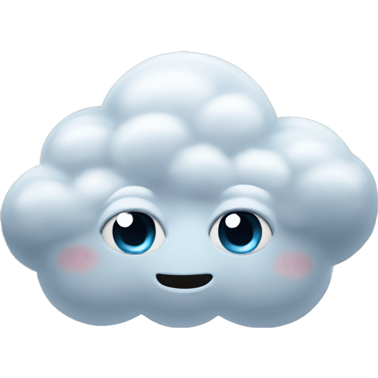 Cloud with eyes emoji