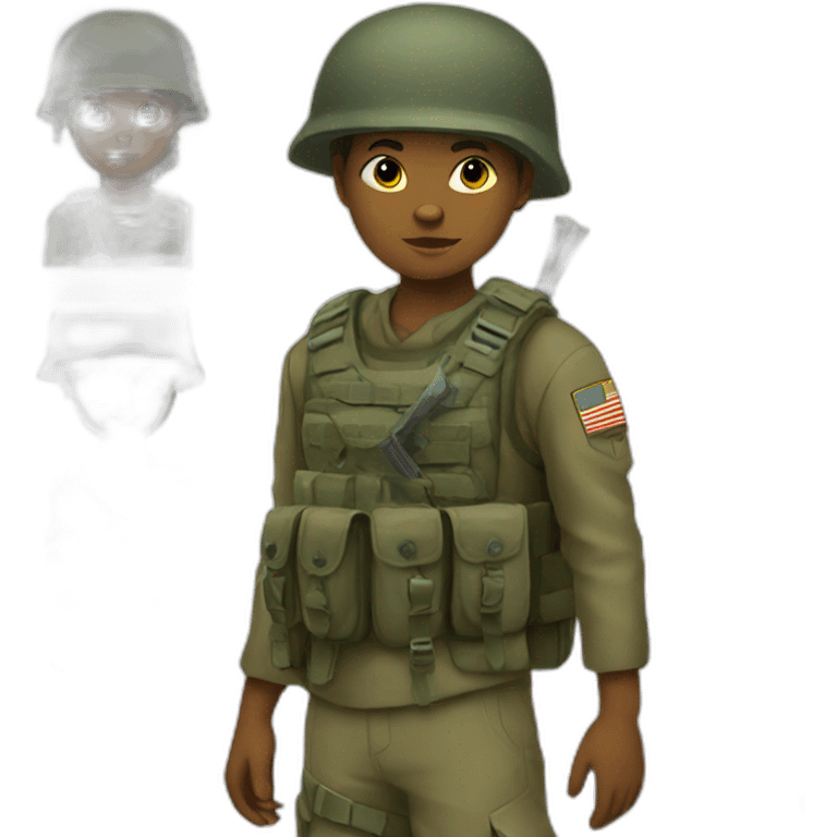 child-soldier emoji