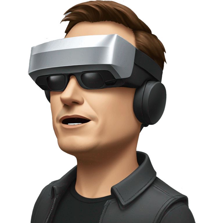 Elon Musk in VR headset  emoji