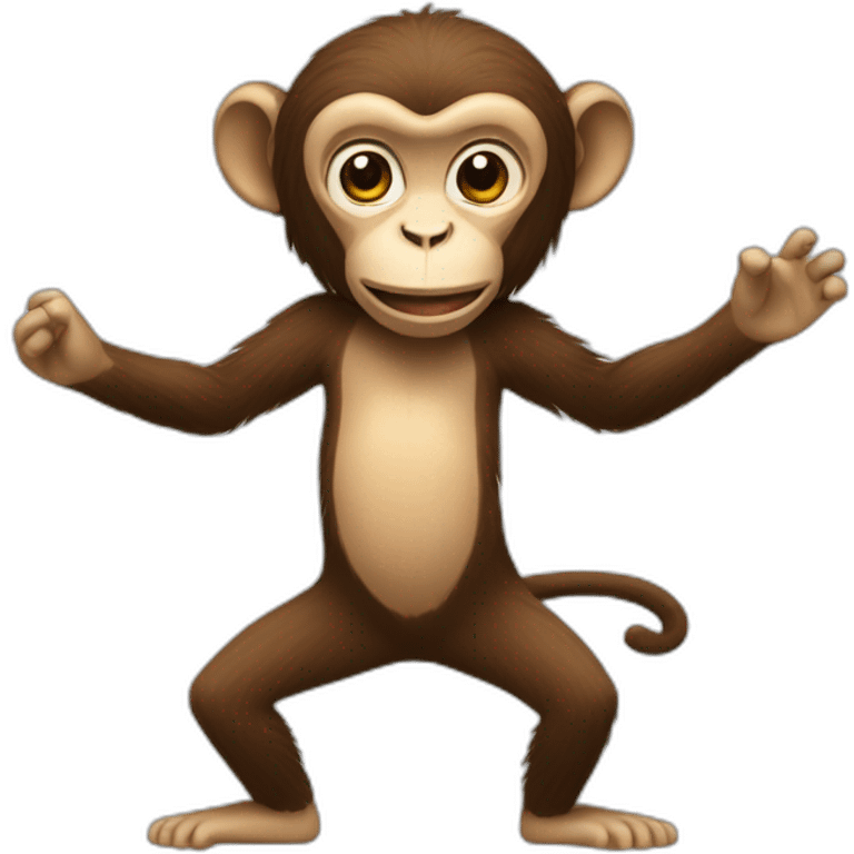 Monkey dancing macarena emoji