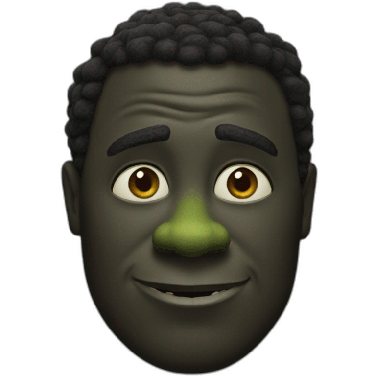 black face shrek emoji