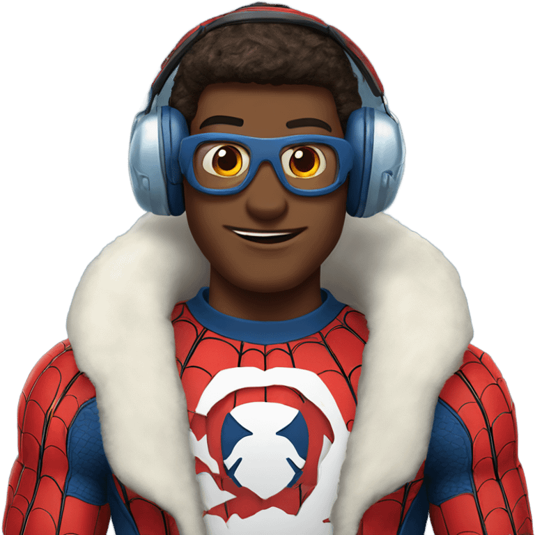 spider-man ear muffs emoji