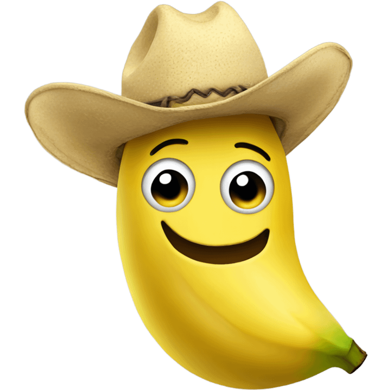 Banana in a cowboy hat emoji