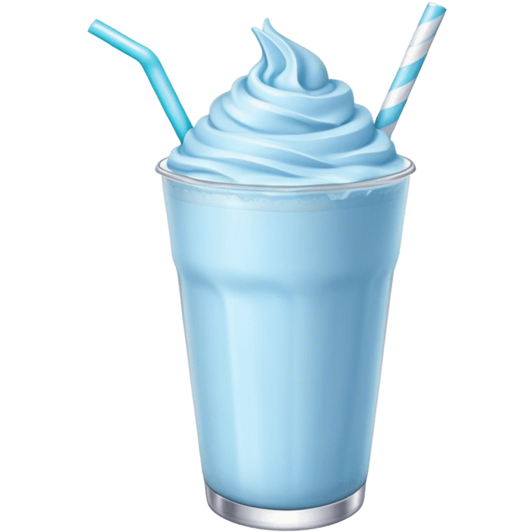 pastel blue milkshake emoji