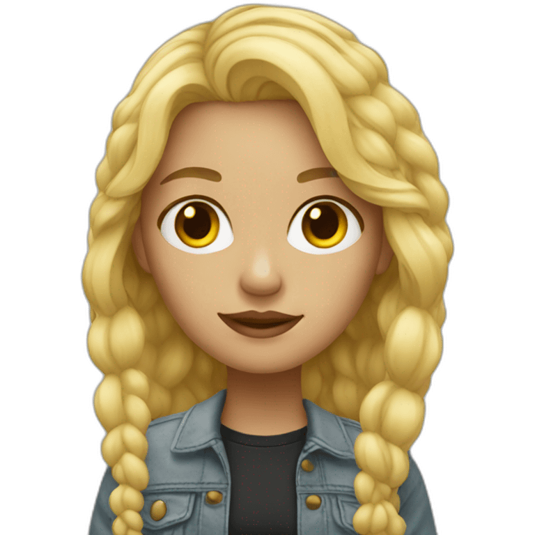 artist blond girl emoji