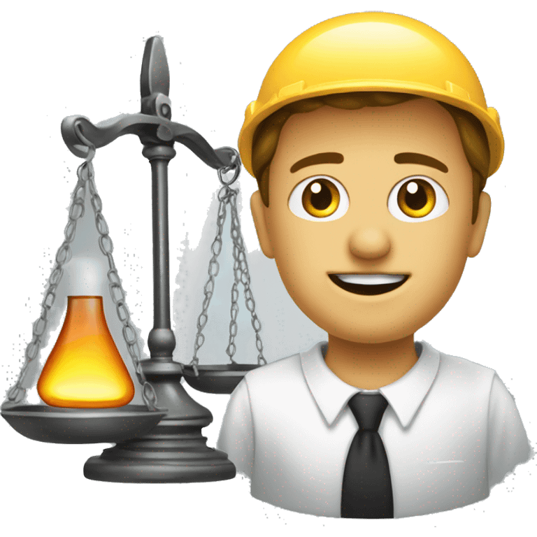 generate an emoticon on the topic of law in the energy sector. Oil, gas and justice emoji