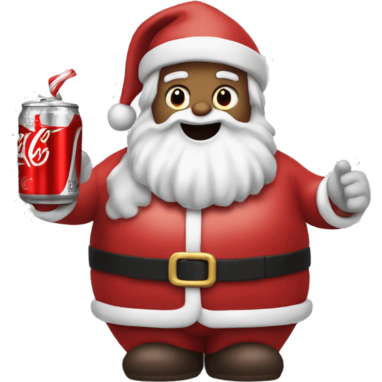 Santa with a Diet Coke  emoji