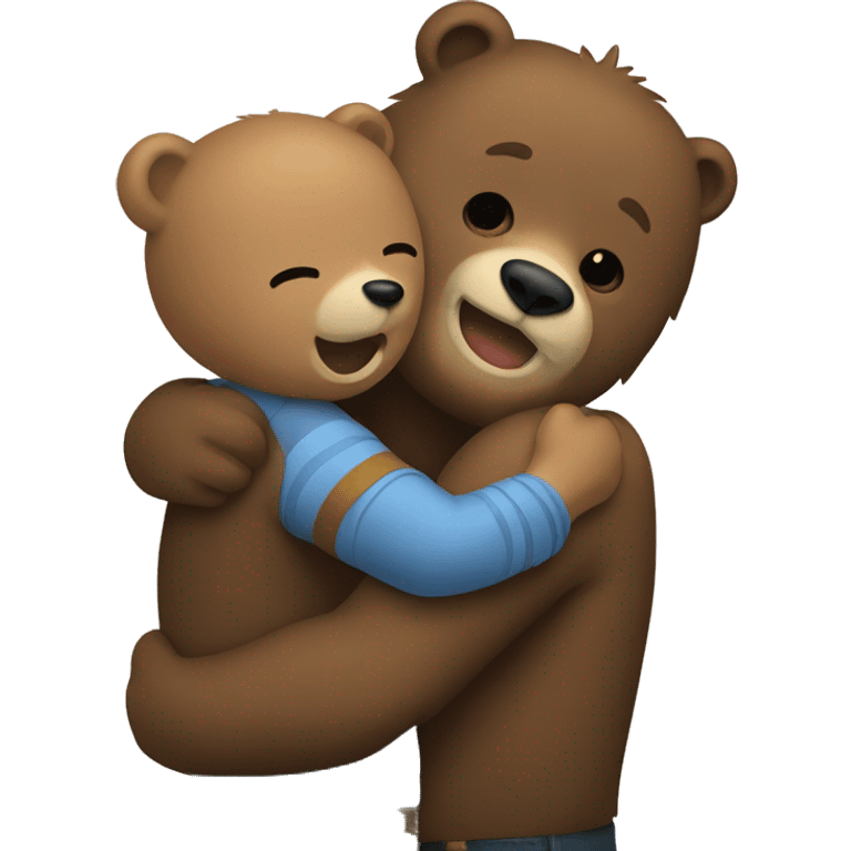 Bear hug emoji