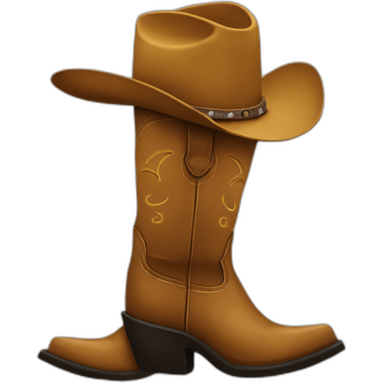 Cowboy boot emoji