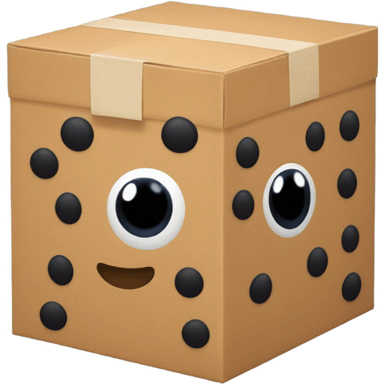 A box with (black oval dot Kirby eyes) emoji