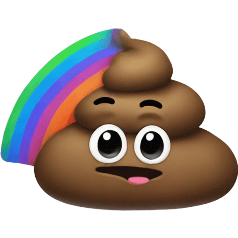 rainbow poop emoji