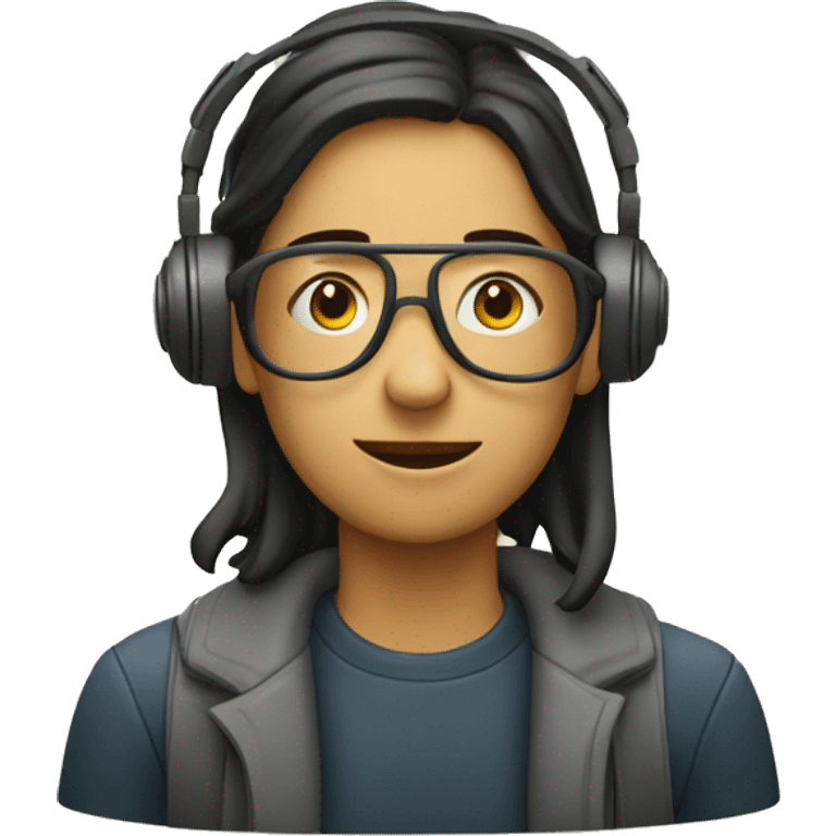 personne enregistrant un podcast emoji