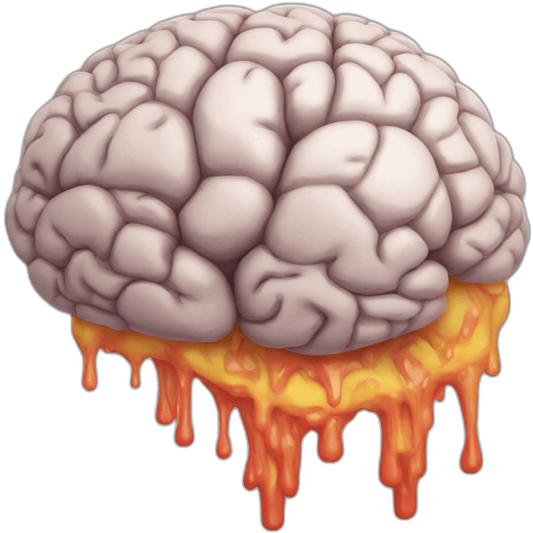 brain melt emoji