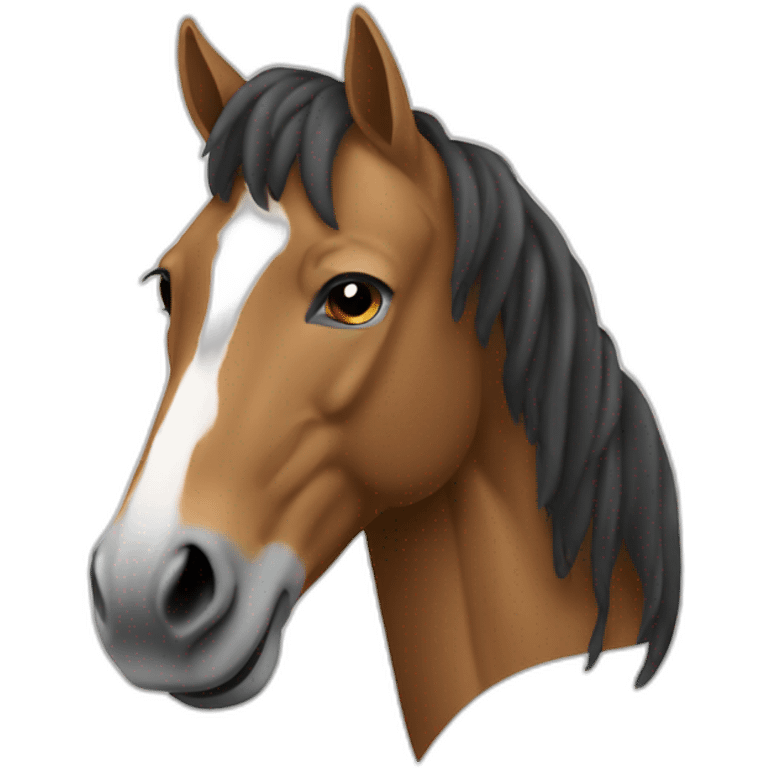 Cheval qui chante du rap emoji