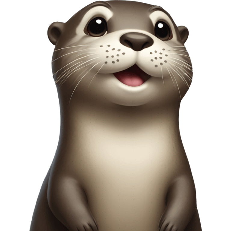 otter blowing a kiss emoji