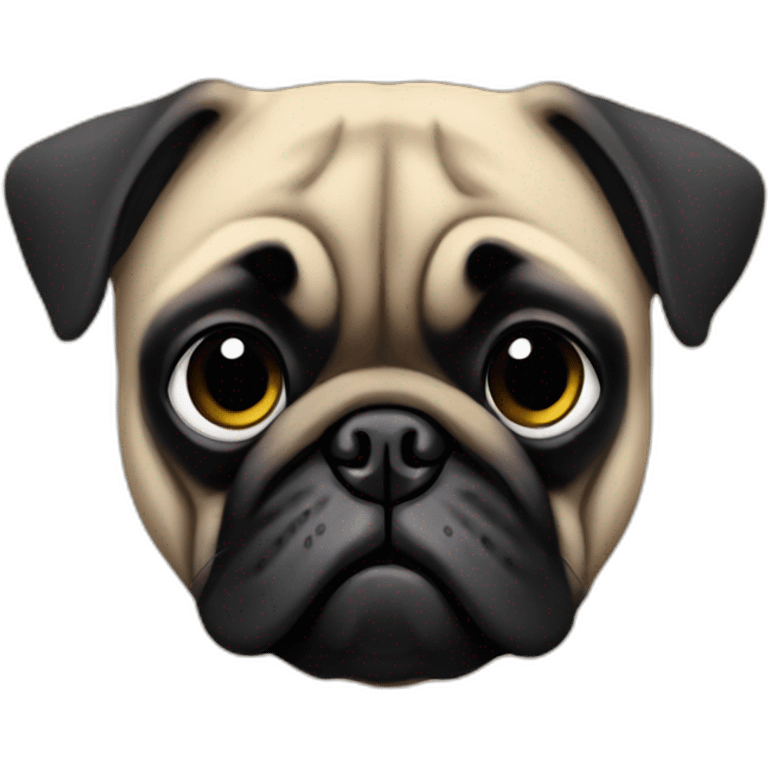 Pug Batman emoji