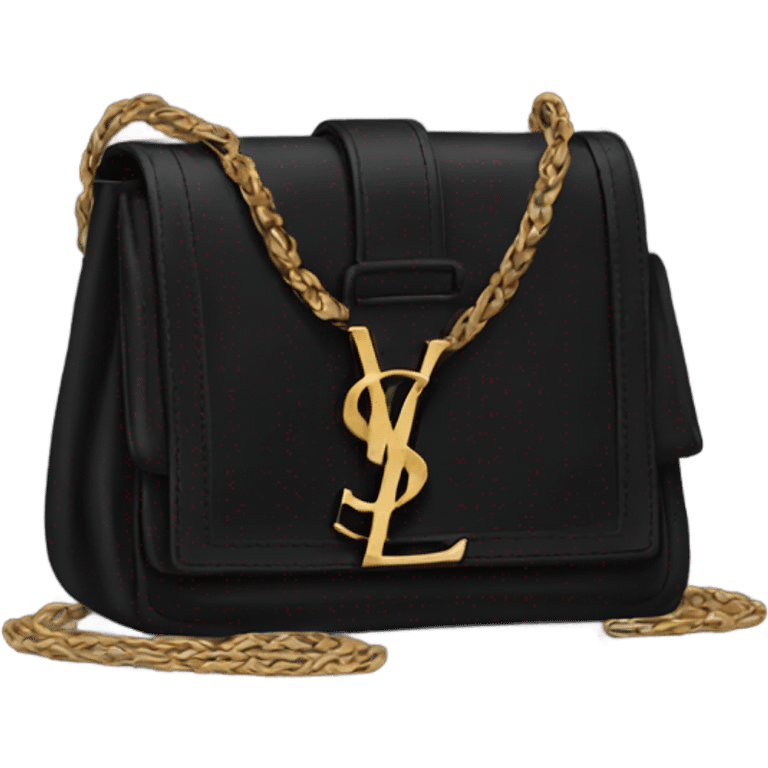 Black ysl bag emoji