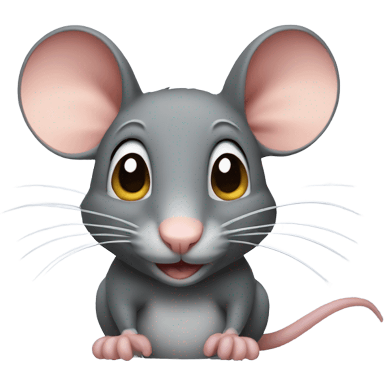 rat with one ear emoji