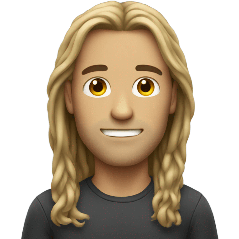 guy with long hair
 emoji