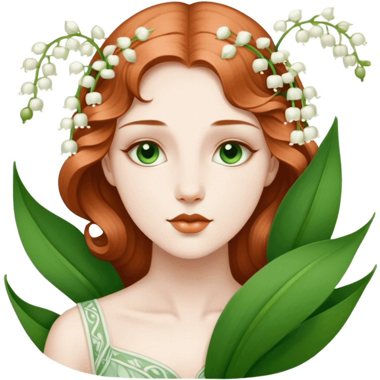 Lily of the valey art nouveau  emoji