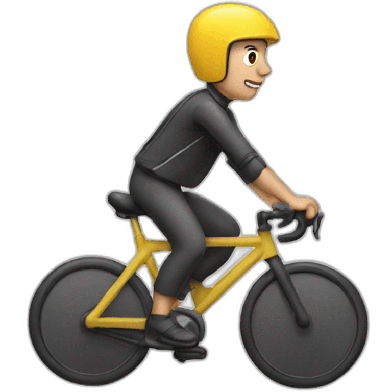 Tadej Pogacar riding a bike emoji