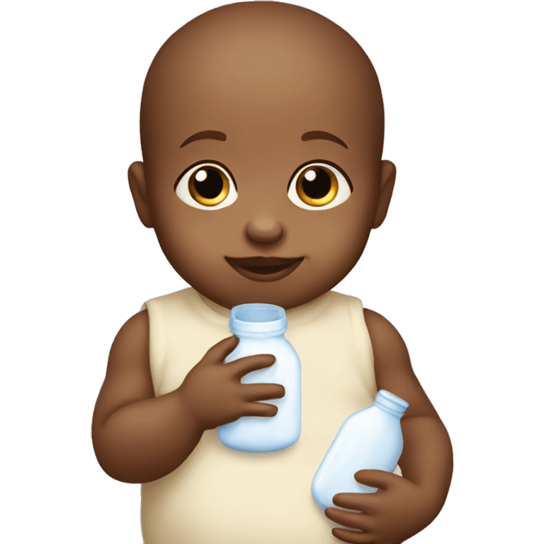 Baby with milk bottle emoji