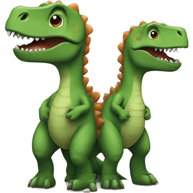 dinosaur couple emoji