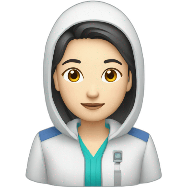 Information technology specialist Kazakh in national clothea emoji