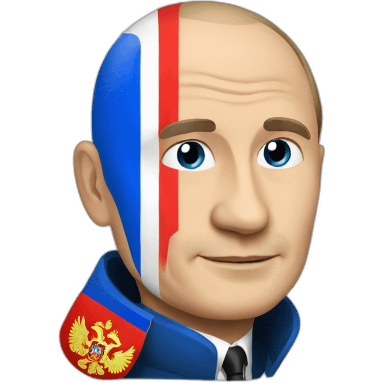 putin and russian flag emoji