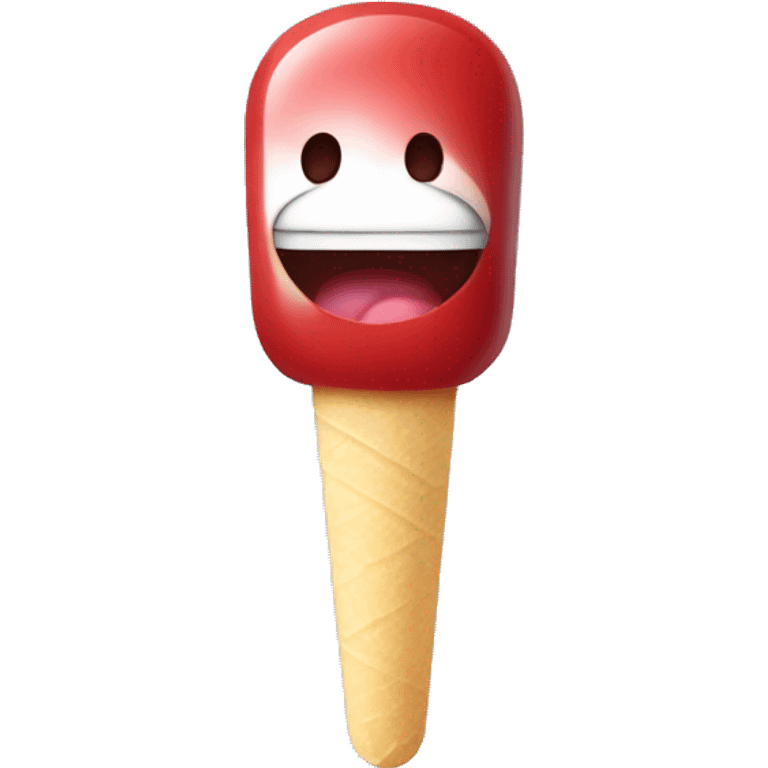 popscicle in mouth emoji