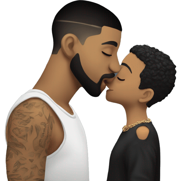 drake kissing 21 savage emoji