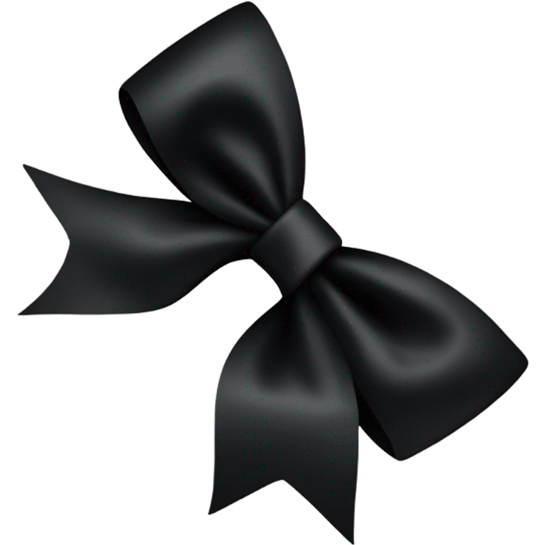 Black bow emoji