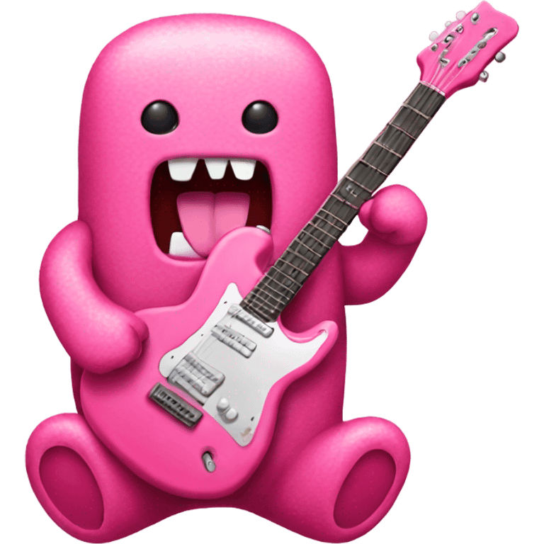 pink domo with guitar  emoji