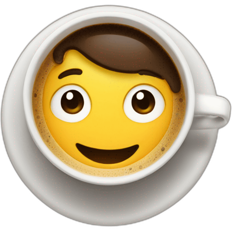 man drink coffe emoji