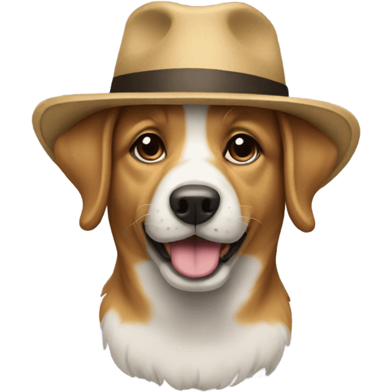 dog with hat  emoji