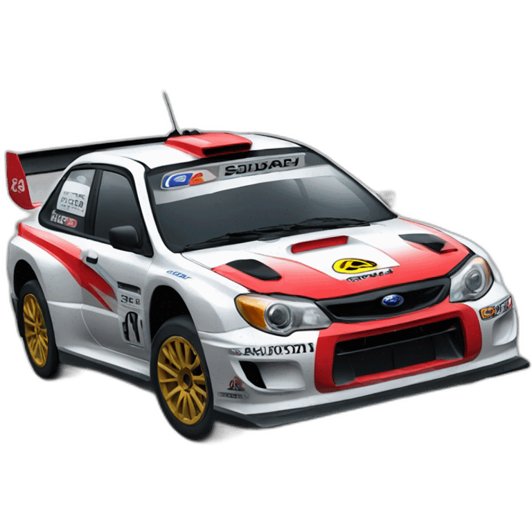 rallycar subaru emoji