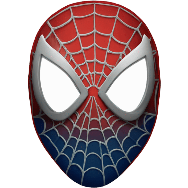 Spider-Man face mask round shape emoji